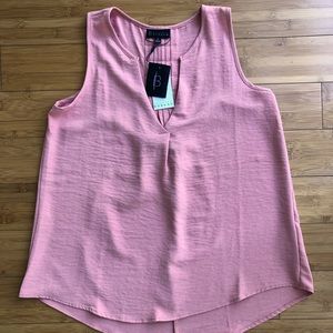Bobeau Coral Sleeveless Top